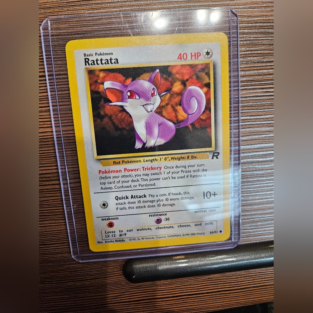 Rattata 66/82 Rocket Pokemon Trading Card